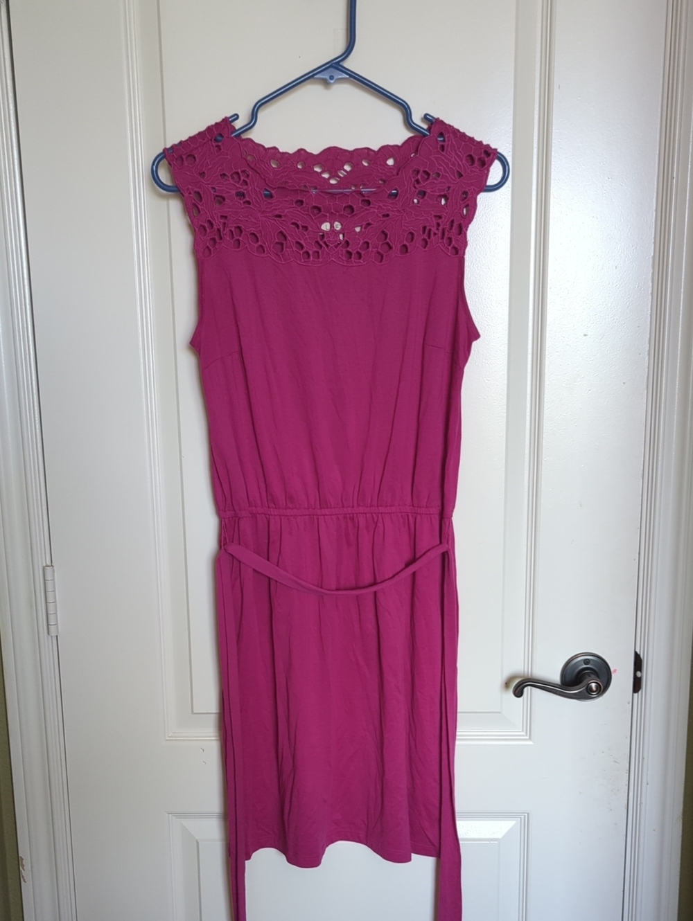 Fuchsia Loft Boho Belted Dress